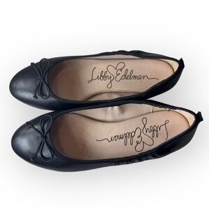 Libby. Edelman ShoesStudded Libby Edelman Black Ballerina Flats 8